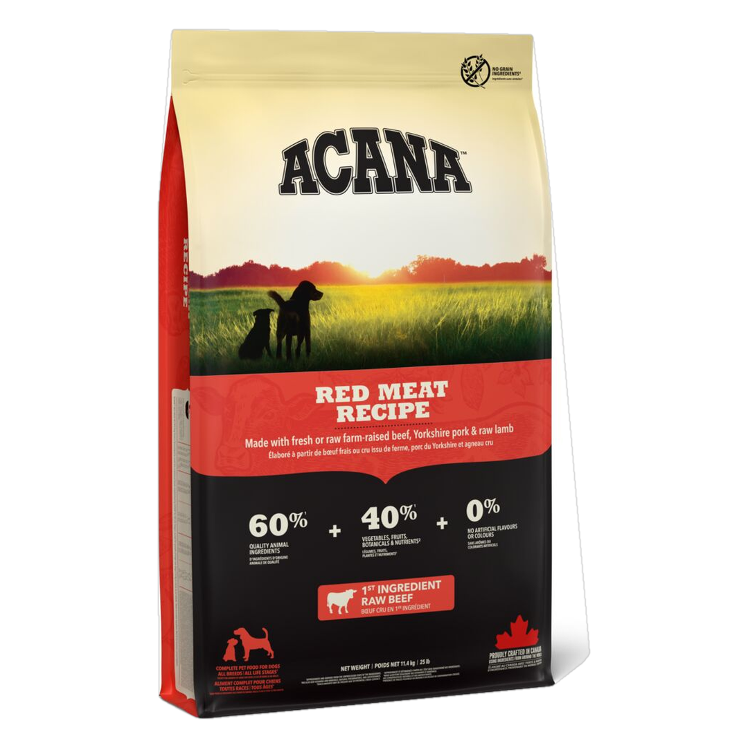 Spannm&aring;lsfritt torrfoder Heritage Red Meat 11,4 kg