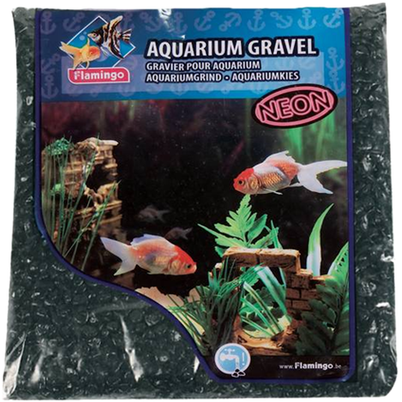 Aquarium Gravel Black Neon 1 kg