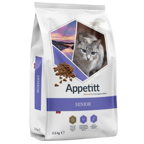 APPETITT - Cat Senior 2,5 kg - Katt - Kattfoder & kattmat - Torrfoder till katt - ZOO.se