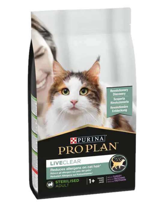 Cat Liveclear Sterilised Turkey 2,8 kg - Katt - Kattfoder & kattmat - Torrfoder till katt - Purina Pro Plan - ZOO.se