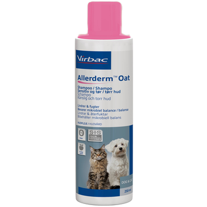 Allerderm Oat Shampoo 250 ml - Hund - Pälsvård Trim & Hundbad - Hundschampo - Virbac - ZOO.se