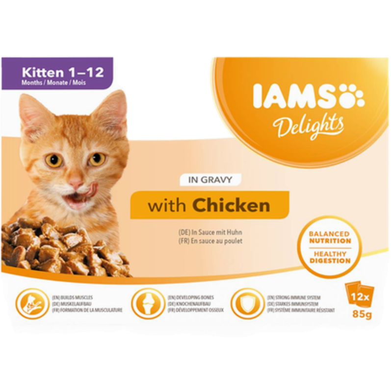 Delights Multipack Kitten Gravy 12x85g*6