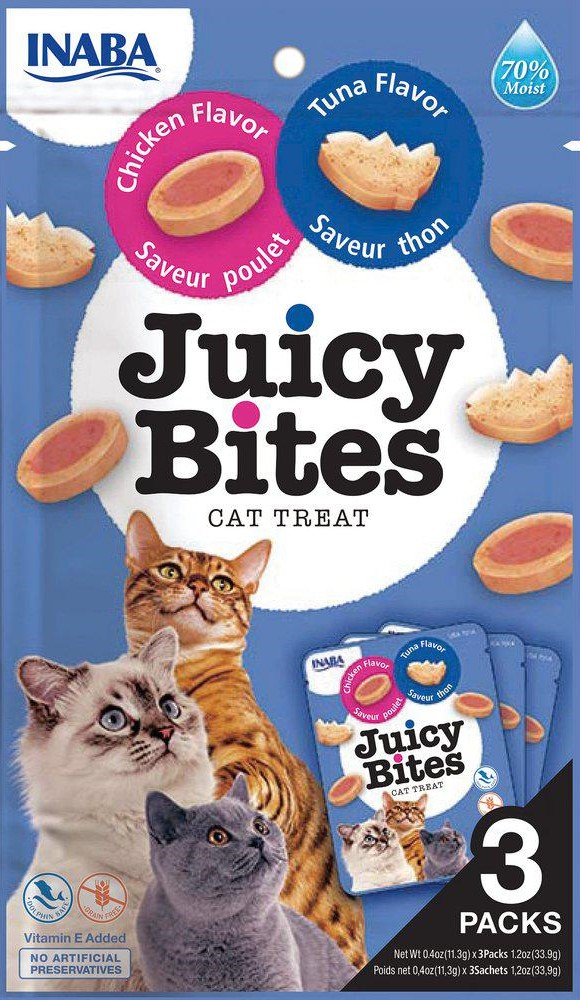 Cat Juicy Bites Chicken & Tuna, 3pack