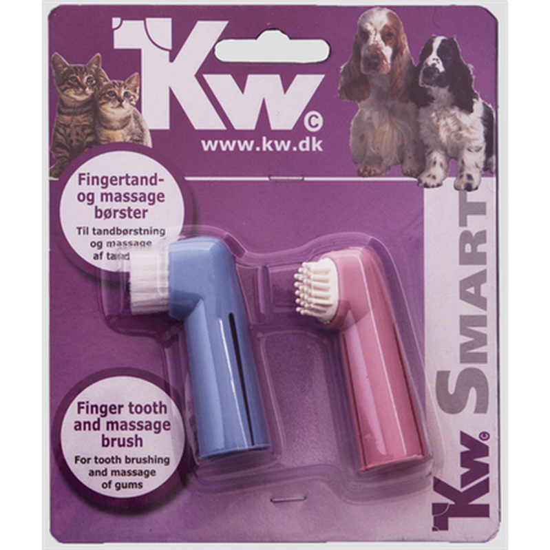 KW - Smart Tooth Brush Set 6cm - Hund - Hundvård & Tillskott - Tandvård & tandsten hos hund - ZOO.se