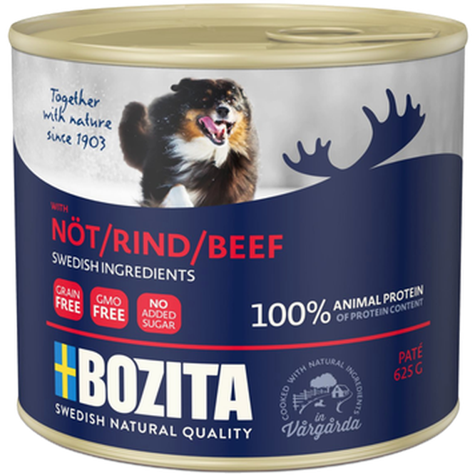 Bozita Hund - Paté med Nöt 625 g - Hund - Hundmat & hundfoder - Våtmat & Våtfoder för hund - ZOO.se