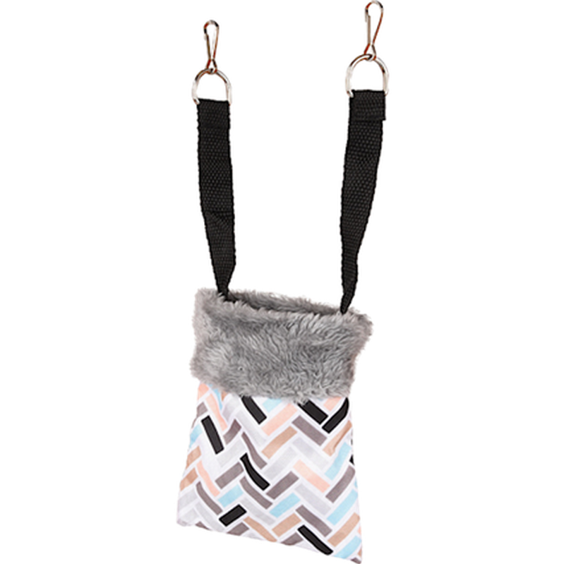 Flamingo - Hanging Bag for Hamsters Clavio Pattern 12 x 15 cm - Smådjur - ZOO.se