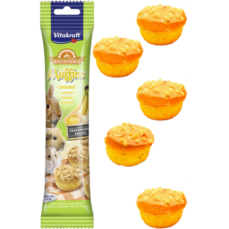 Vitakraft Gnagermuffins med egg og banan 20 g