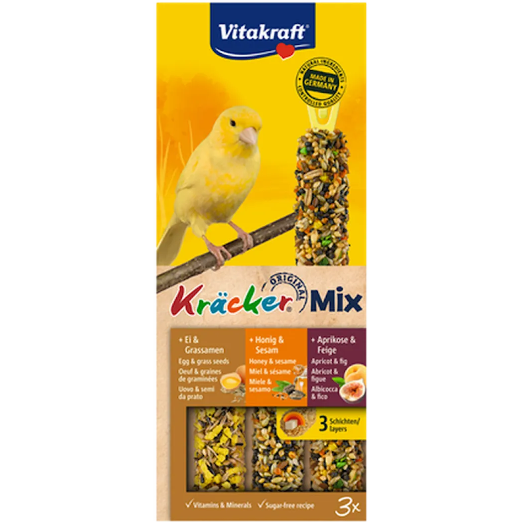 Vitakraft Kräcker Kanarie Honung/Ägg 3-pack