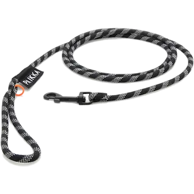 Visibility Rope Leash for Dogs Black 180cm x 6mm