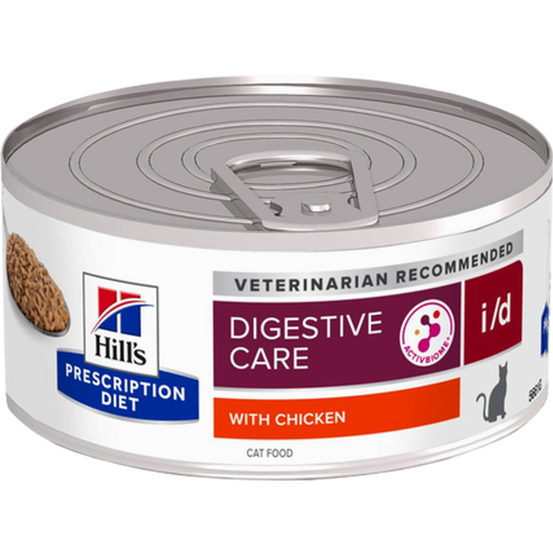 i/d Digestive Care Chicken Canned - Wet Cat Food 156 g x 24 - Katt - Kattefôr & kattemat - Veterinærfôr for katt, Veterinær - Veterinærfôr til katter - Hill's Prescription Diet Feline