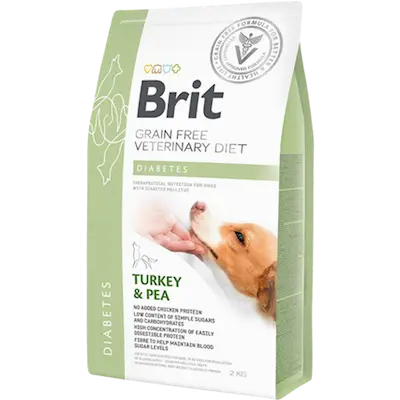 Grain Free Veterinary Diets Dog Diabetes Green 2 kg