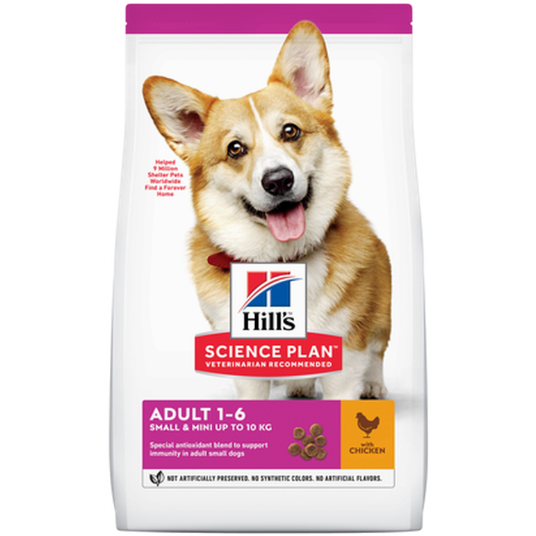 Adult Small & Miniature Chicken - Dry Dog Food 3 kg - Hund - Hundmat & hundfoder - Torrfoder för hund - Hills Science Plan - ZOO.se