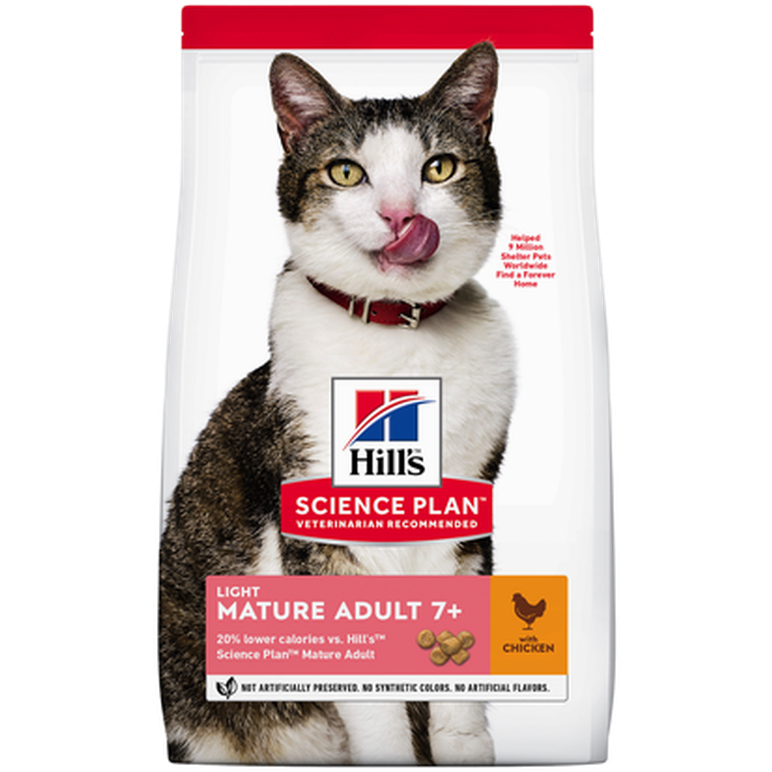 Hills Science Plan - Mature 7+ Light Chicken - Dry Cat Food 1,5 kg - Katt - Kattfoder & kattmat - ZOO.se