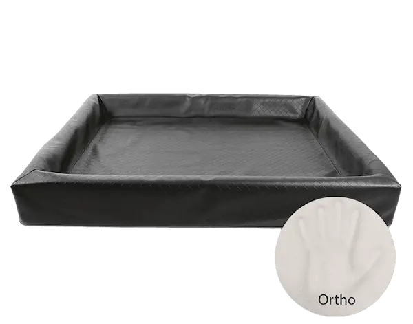 Biabed Ortho svart firkantet nr. 7 - 100 x 120 cm
