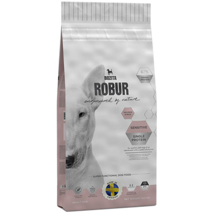 Sensitive Single Protein Salmon & Rice 3 kg - Hund - Hundmat & hundfoder - Torrfoder för hund - Bozita Robur - ZOO.se