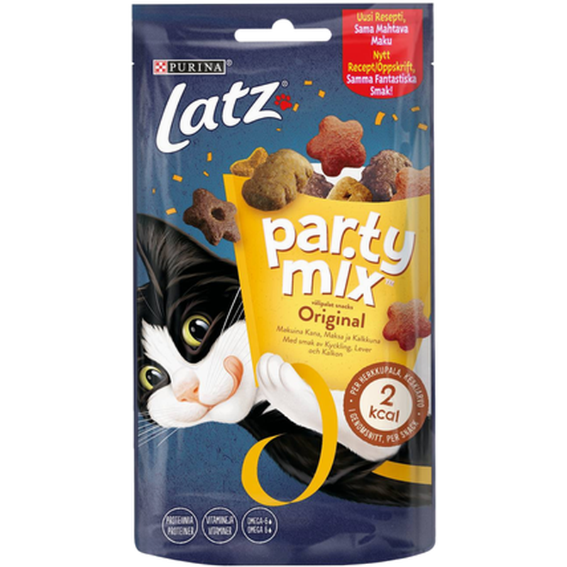 Latz Party Mix Original 60 g - Katt - Kattgodis & Kattgräs - Belöningsgodis för katt - Purina Latz - ZOO.se